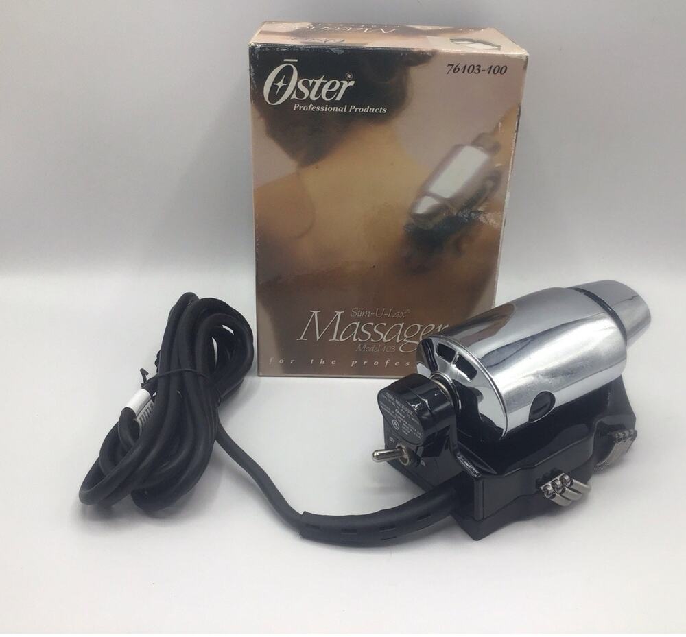 Oster Stim-U-Lax Model 103 Professional Massager In Box Barber 76103-100 Works